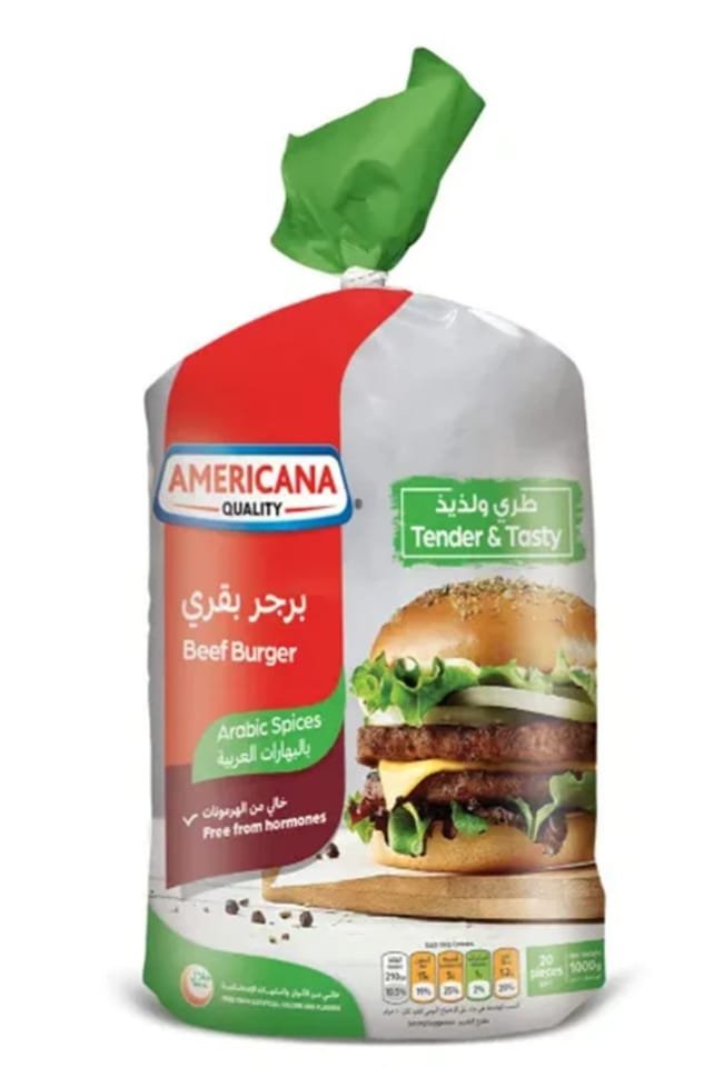 Americana Beef Burger with Arabic Spices